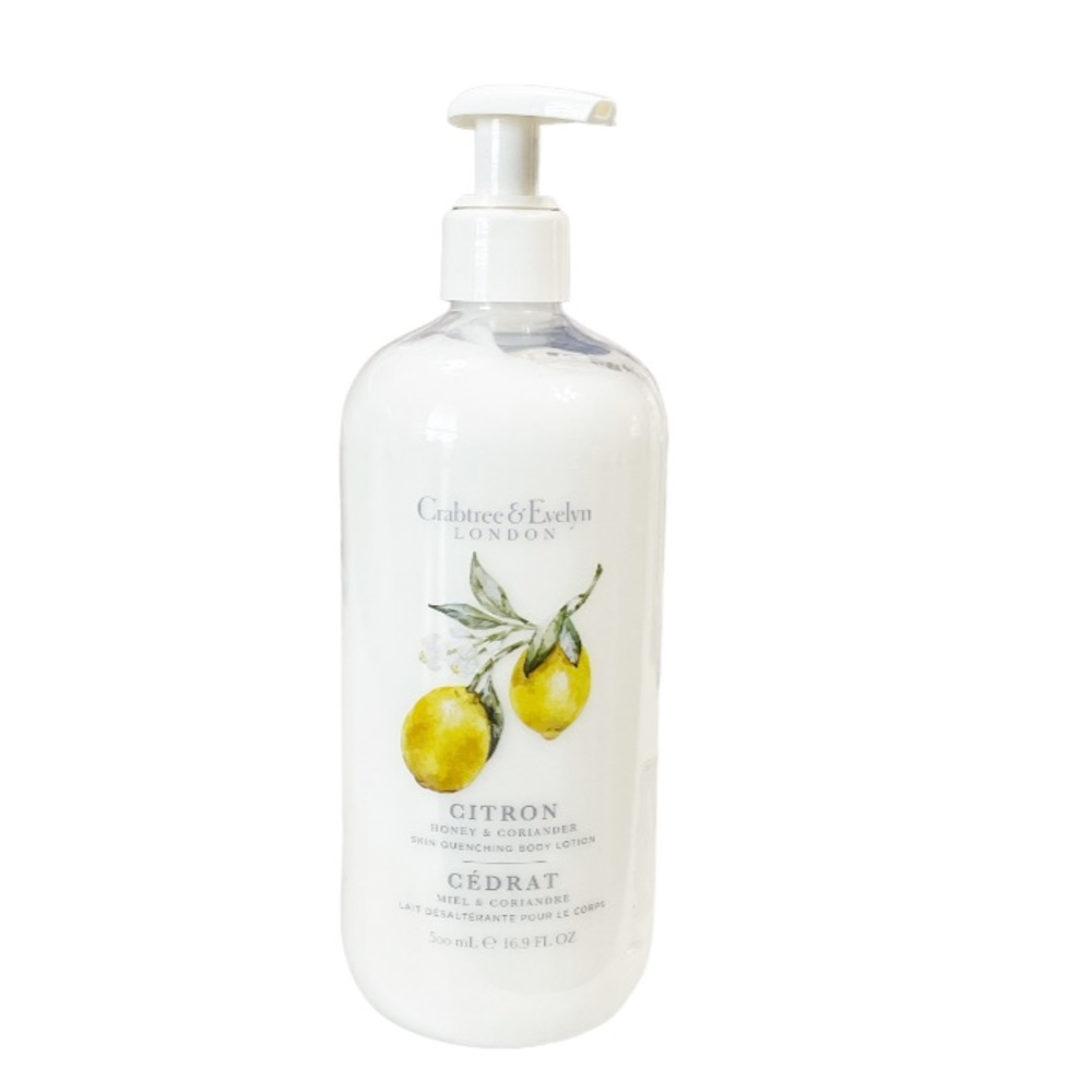NEW! Crabtree & Evelyn CITRON HONEY & CORIANDER Skin Quenching Body Lotion